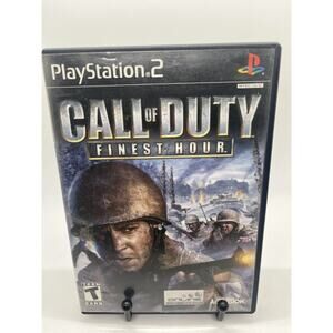 Call of Duty: Finest Hour (Sony PlayStation 2, 2004) CIB W/ Manual-Tested 🔥